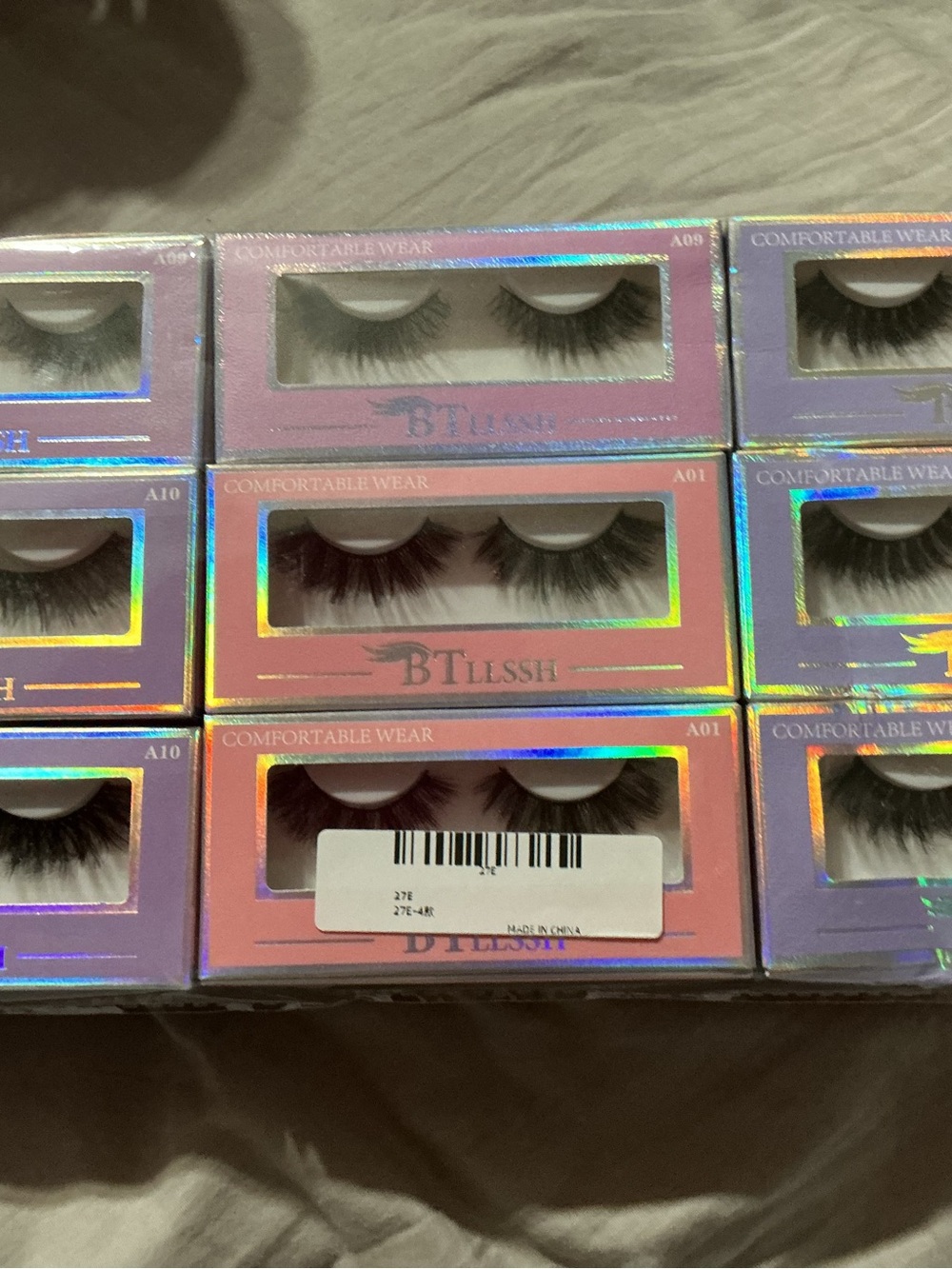 Black False Eyelashes - Flared Volume Lashes (A01/A10)